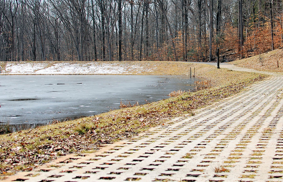 Image of Brookfield Pond and trail path